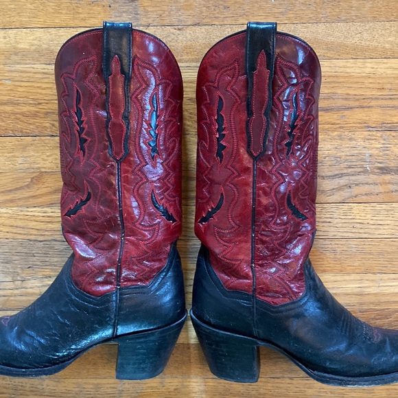 Dan Post Two Tone Western Boots - Picture 2 of 8